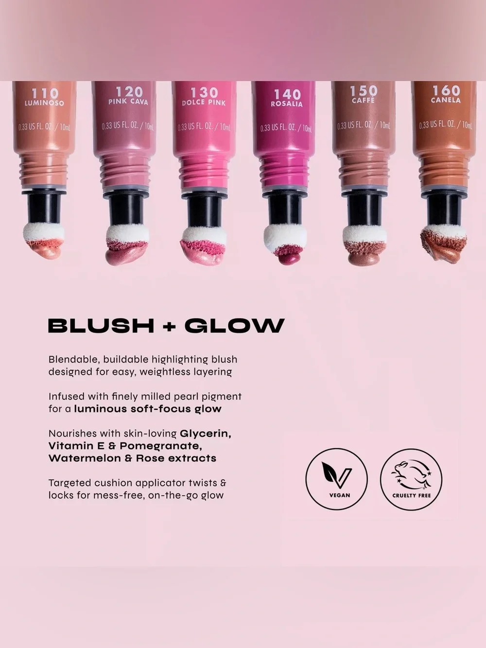MILANI Cheek Kiss Liquid Blush + Glow - 150 Caffe, NEW